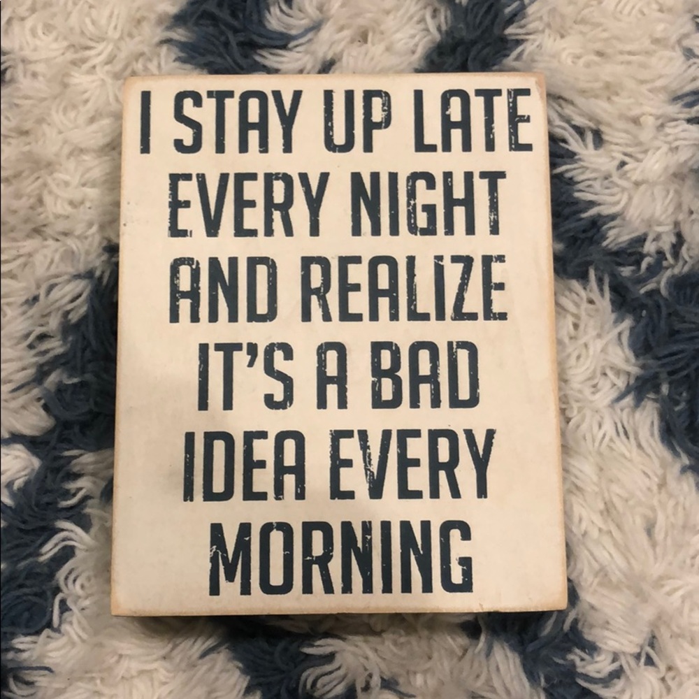 Cute wall sign